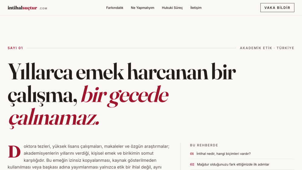 İntihal Suçtur